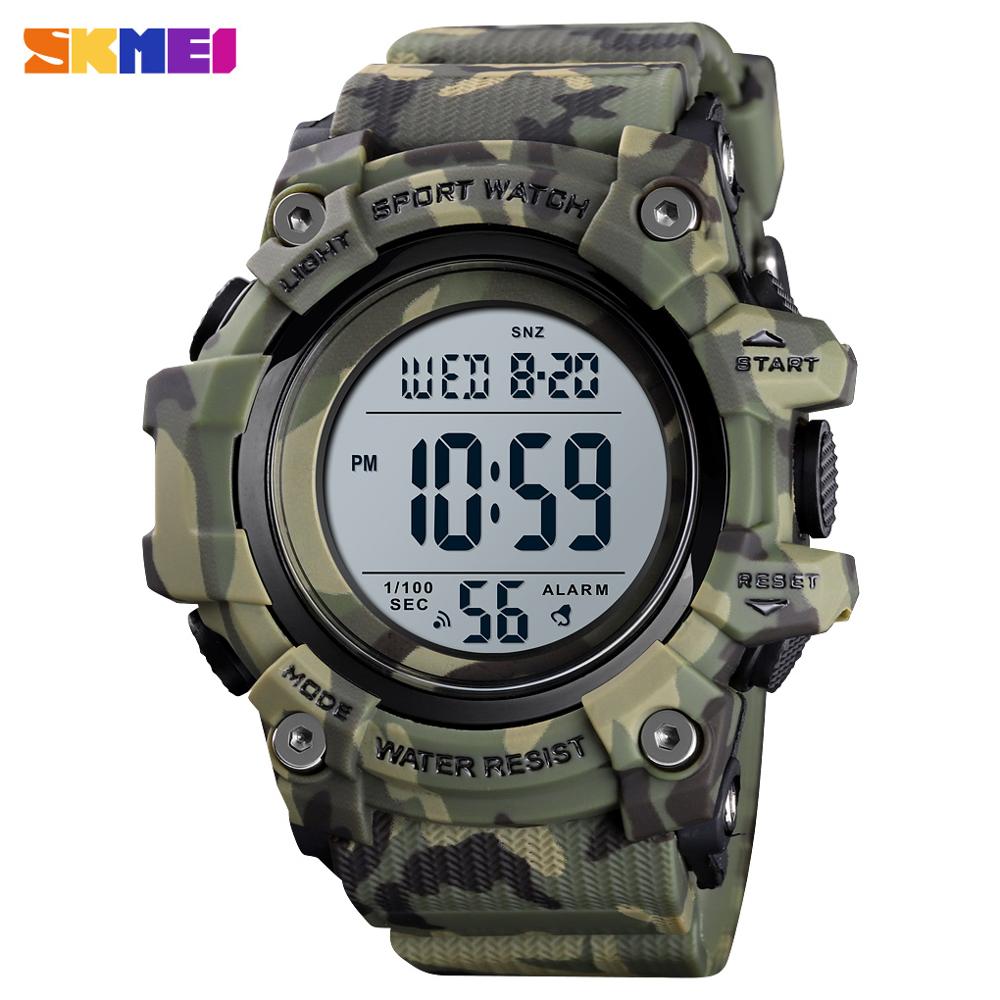 SKMEI 1552 Fashion Men Sport Watch Luxury Watches Stopwatch Countdown Digital Watch 50Bar Waterproof Military Watch Clock For Mens