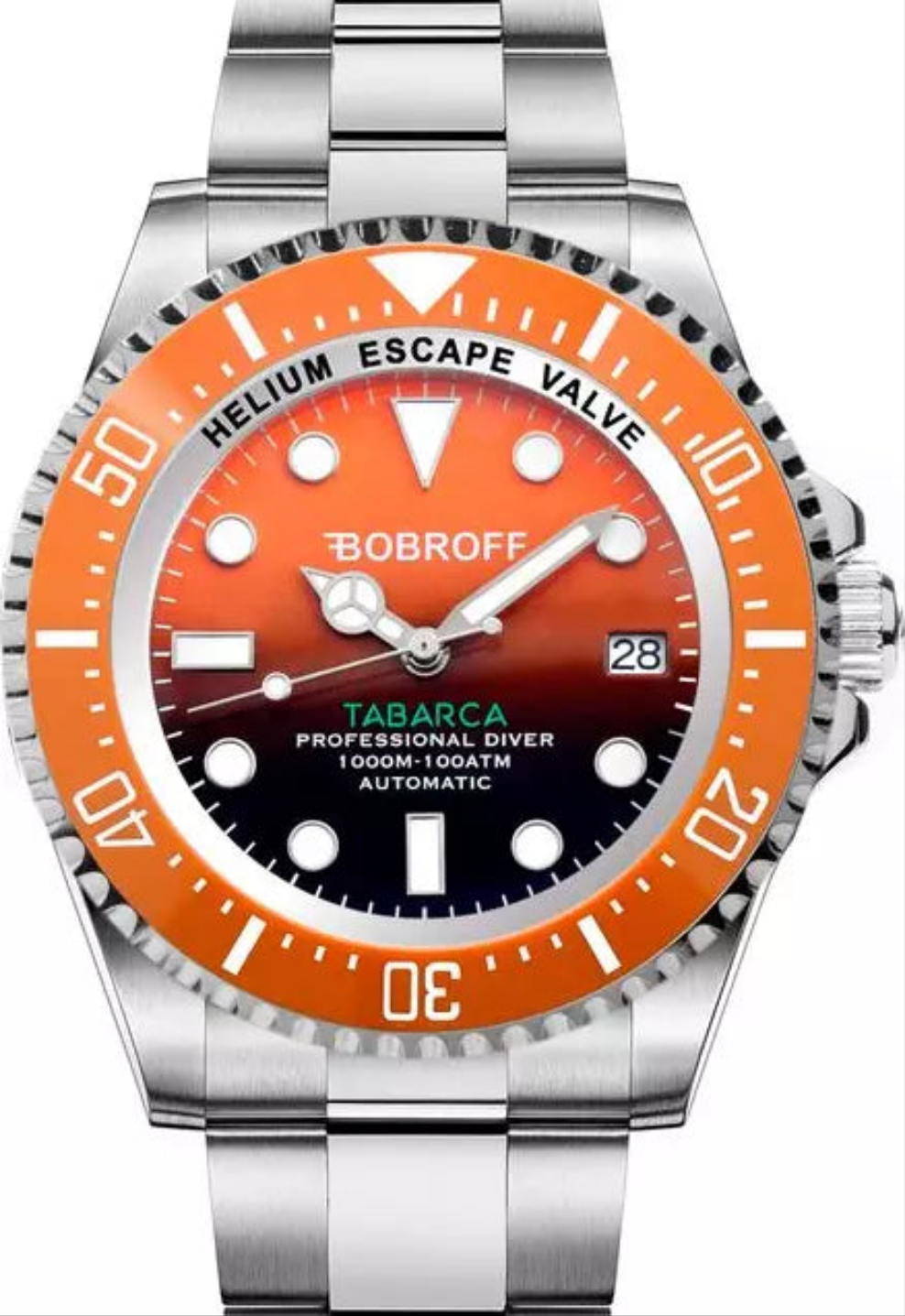Bobroff
SILVER STAINLESS STEEL WATCH