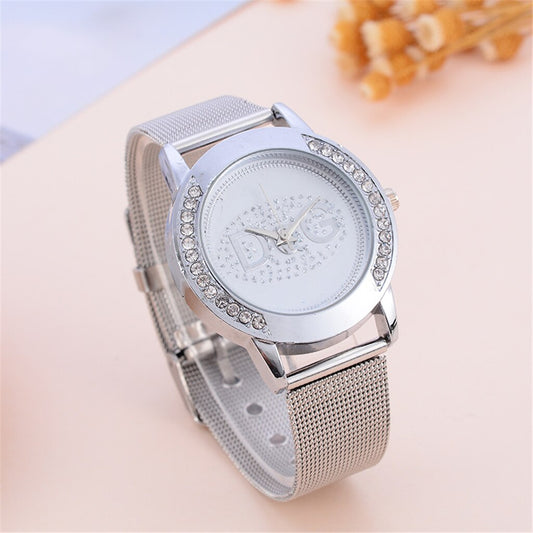 New Fashion European popular style Women Watch Luxury Brand Quartz Watches Reloj Mujer Casual Stainless Steel Wristwatches