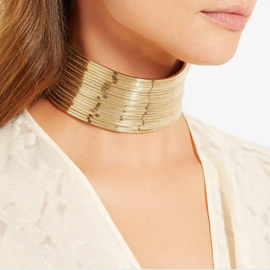 JURAN Gold Layered Choker Necklace for Women – Elegant Fashion Jewelry