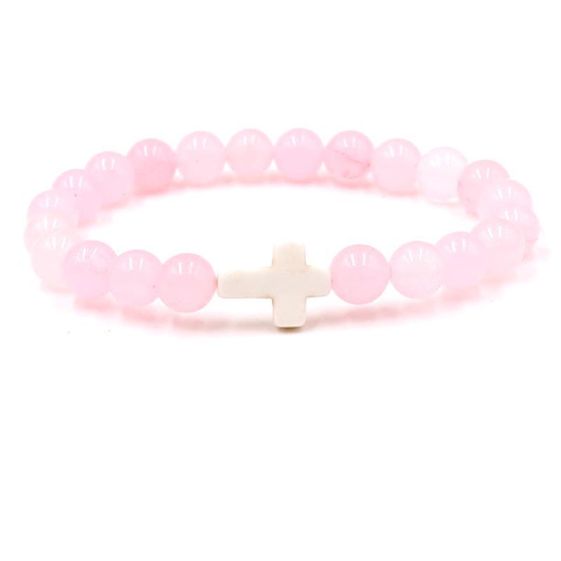 Fashion bead jewelry cross bracelet