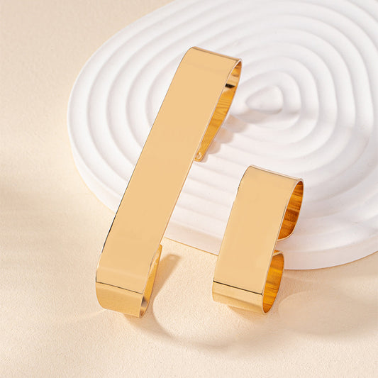 Geometric personality bracelet ring